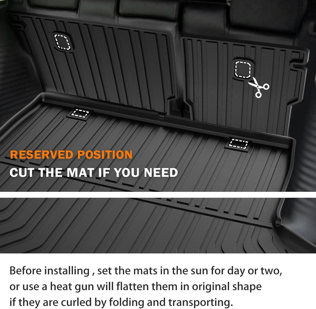 KUST Floor Mats for Honda HR-V 2023-2025 2026, Cargo Mat Floor Liners Back Seat Mats for HRV Accessories, All Weather Protection TPE Rubber Rear Trunk Mat High Edge (Full Set Mats)