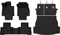 LASFIT Floor Mats&Trunk Mat Fit for Toyota RAV4 2019-2025 (Only Fit Hybrid) All Weather TPE Mats Custom Fit Floor Liner for Toyota RAV 4 1st and 2nd Row Full Set Car Mats and Cargo Liner