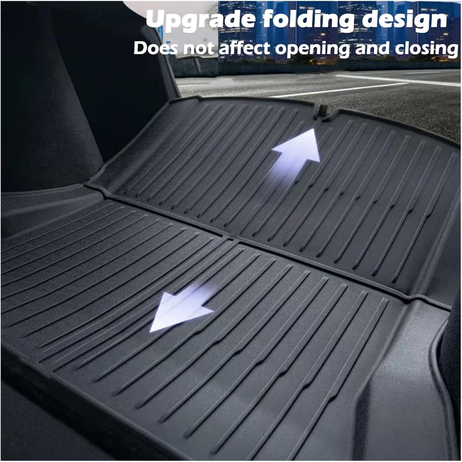 Floor Mats 2024 Compatible with Tesla Model 3 Highland,TPE All Weather Protection Cargo Liner Floor Mats and Cargo Trunk Mats Accessorie(M3 2024 3pcs)