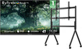SYLVOX 65 inch Outdoor TV with Rolling Stand, Ultra-Narrow Bezel, 4K Smart TV, 1000 nits, IP56 Waterproof, Dual Speakers, All-Weather Metal Chassis for Patio, Deck, Backyard (Frameless Series)