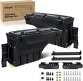 Nilight Truck Bed Tool Box Driver Side & Passenger Side Truck Tool Box Fit for Ford F-150 1999-2014 ABS Swing Case Truck Bed Storage Box with Lockable Lid Waterproof Wheel Well Toolbox Black