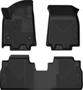 Husky Liners Weatherbeater Floor Mats | Fits 2024-2026 Chevrolet Equinox EV | Front & 2nd Row, 3-pc Black - 95351