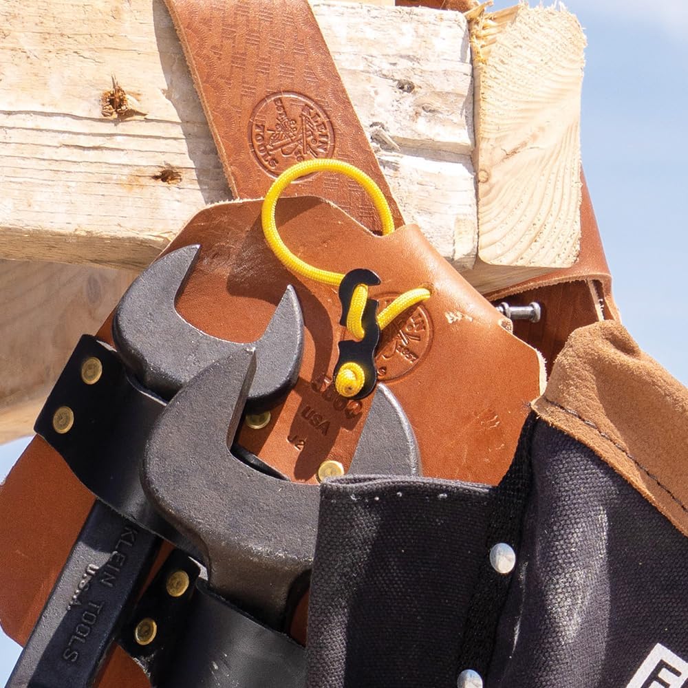 Klein Tools 5800IWBL Ironworker Tool Holder Belt System, 8-Piece Set, Quick-Release Belt, Bolt Bag, Holders, Tension Straps, Pro-Pad, Large