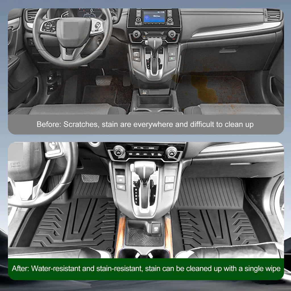 xipoqix Floor Mats Compatible with 2017-2022 Honda CRV Trunk Mat Backrest Mats TPE Replacement for 2017-2020 2021 2022 Honda CR-V Accessories (Trunk Mat+Backrest Mat+Floor Mat)