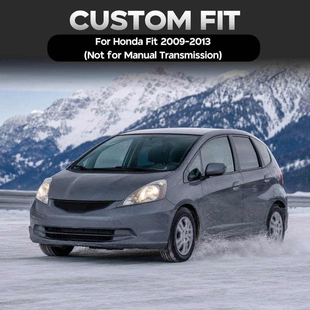 Floor Mats Compatible with Honda Fit 2009-2013 (Not for Manual Transmission),All Weather Protection Duarble TPE Cargo Liner Accessories Compatible with Honda Fit 2009-2013