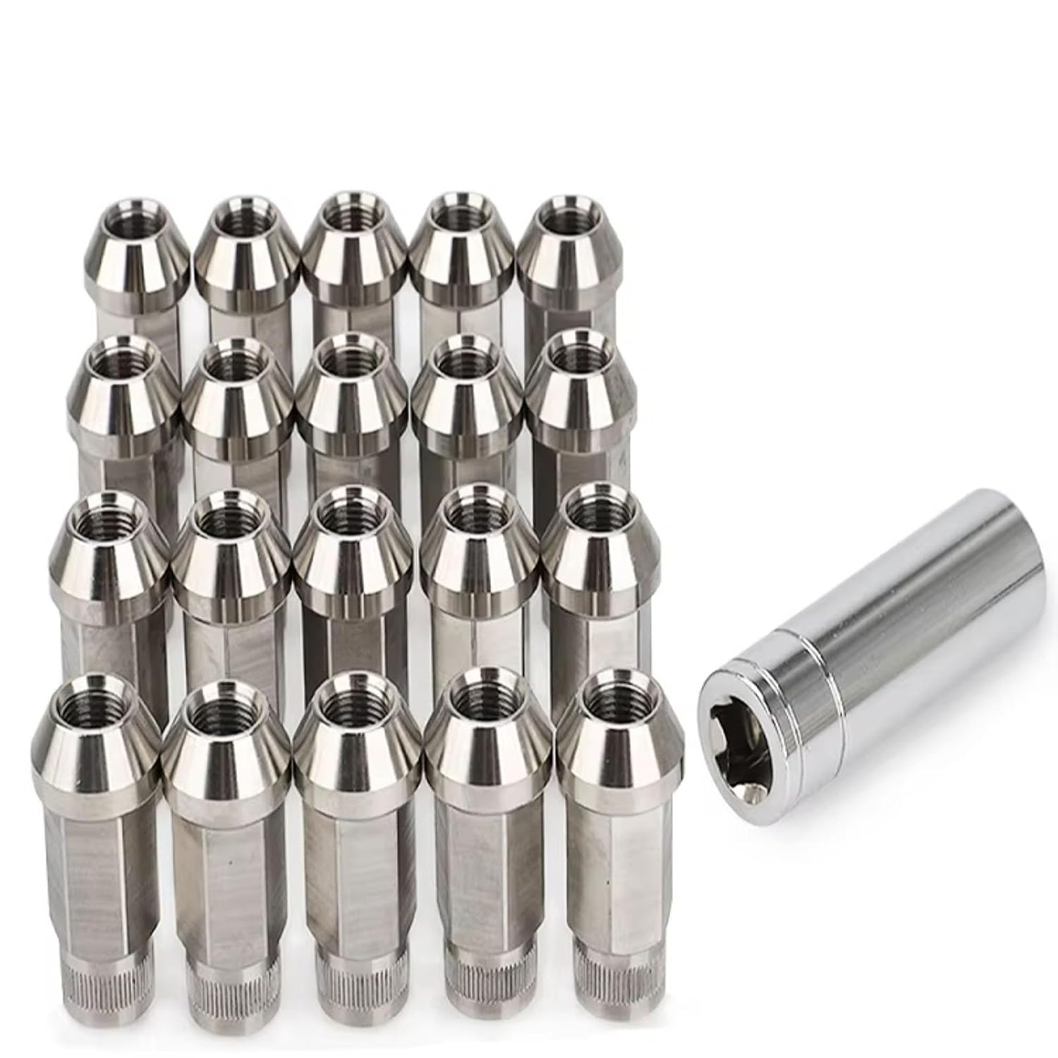 Car Locking Wheel Bolts Compatible with Lincoln for 20PCS Stainless Steel Lug Nuts M12x1.25 M12x1.5 M14x1.5 M14x2 1/2-20 9/16-18 Wheel Nuts Bolts Wheel Bolts Nuts