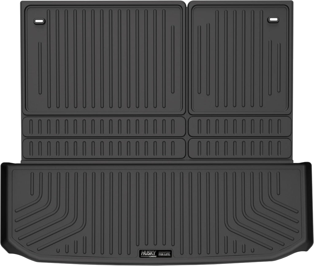 Husky Liners Weatherbeater Cargo Liner | Fits 2022-2026 Nissan Pathfinder & Infiniti QX60 (Fits to Back of 2nd Row - Folds Up & Down w/3rd Row) | Cargo, 1-pc. Black - 25701