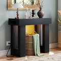 Unikito 39' Entryway Table with Socket and Sensor Light, Narrow Console Table with Storage Behind Couch, Farmhouse Entryway Table for Hallway, Behind the Couch, Living Room, Foyer