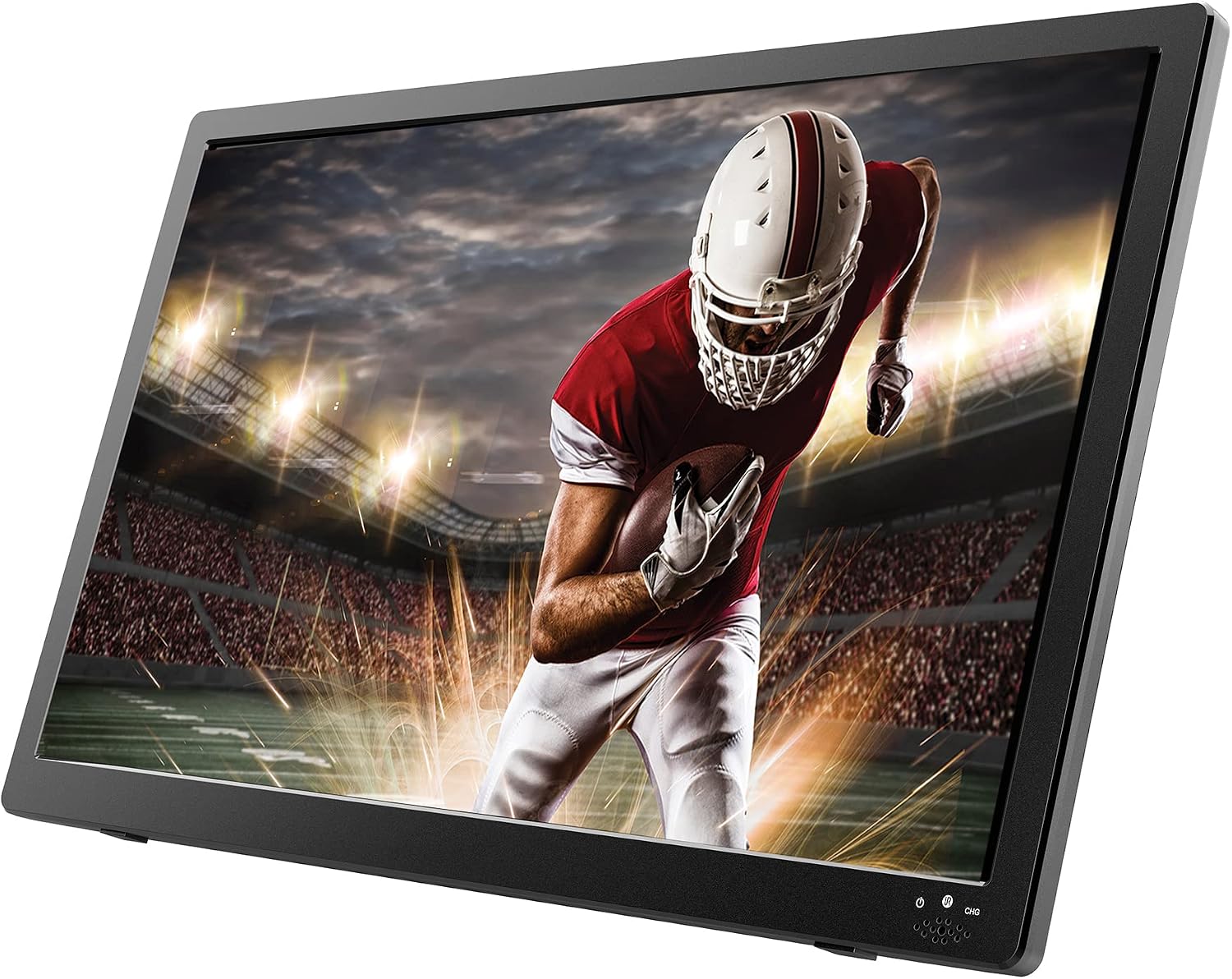 Naxa Electronics NT-1600 Portable 16-inch TV and Digital Multimedia Player with Built-in ATSC Tuner for Over-The-Air HD TV, USB Support, Rechargeable Lithium Battery, AC Power, and DC Car Cord, Black