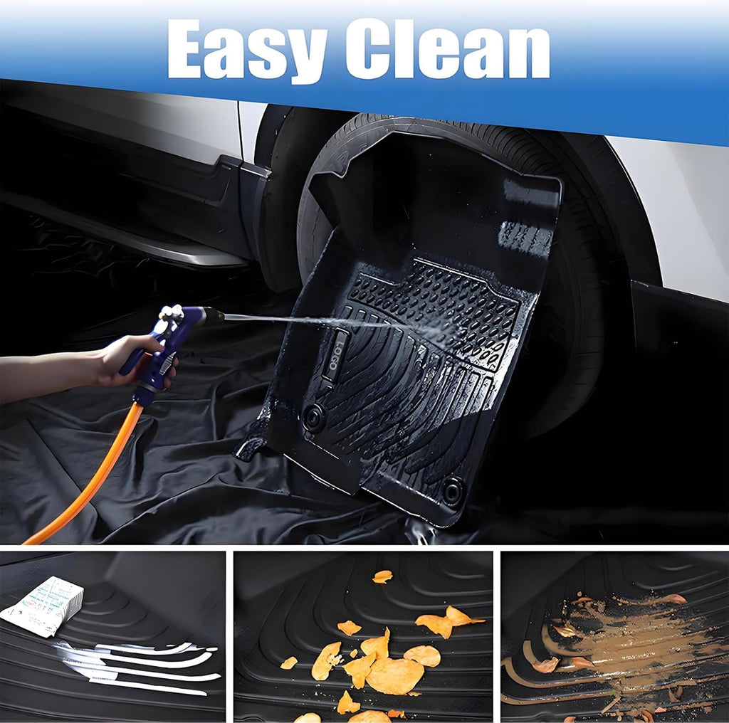 Priprilod 6PC TPE Floor Mats & Trunk Cargo Liners & Backrest Mats, Compatible with Chevy Equinox EV 2024 2025 2026, Non Fuel, Car Floor Liners