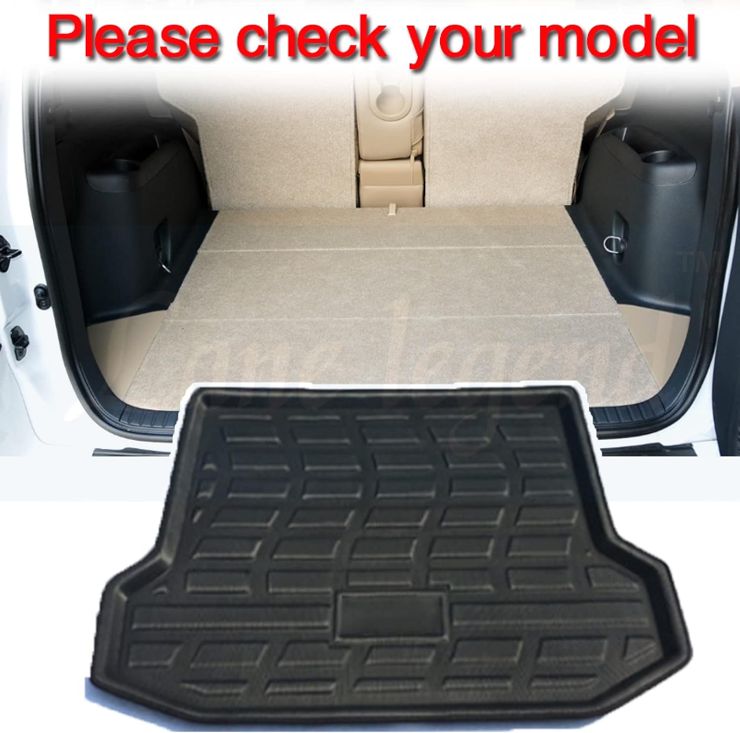 Car TPE Rear Trunk Mat Waterproof Boot Cargo Boot Liner Tray Trunk Floor Mat Accessories,for Toyota RAV4 RAV-4 5Seater 2006-2012