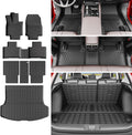 xipoqix Floor Mats Cargo Mat Backrest Mats Compatible with 2023-2026 Lexus RX350 RX350H RX500H TPE Replacement for 23-26 Lexus RX350 RX350H RX500H Accessories (Trunk Mat+Backrest Mats+Floor Mats)