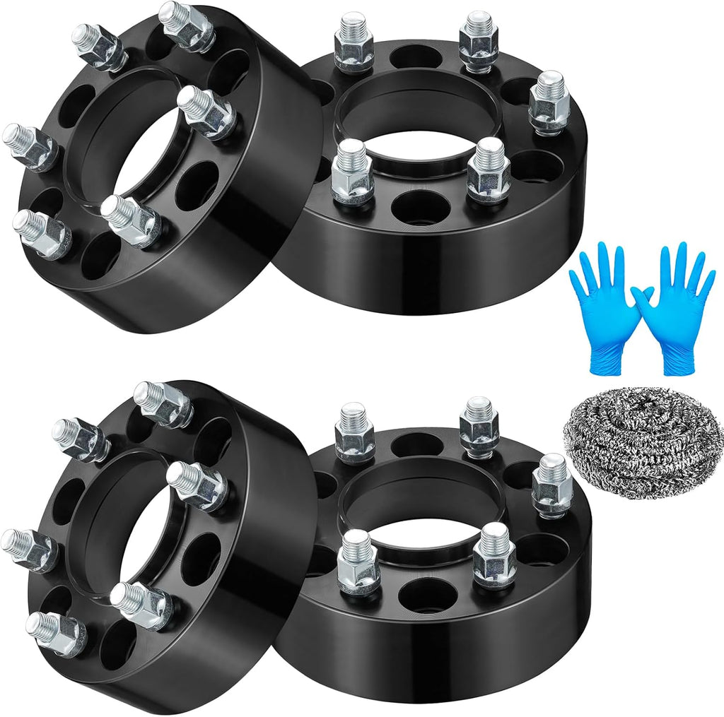 2 inch 6x135 Wheel Spacers Compatible with Ford F-150 15-24 Expedition Lobo 15-23, 87.1mm Center Bore & 6 Lug M14x1.5 Studs Forged Wheel Spacer Compatible with Lincoln Navigator 15-24,4PCS