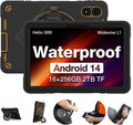 AGM PAD P2 Active Rugged Android 14 Tablet with Case, Waterproof & Drop-Proof, Widevine L1 & GMS Certified, 11' 90Hz FHD 480 NITS Display, MTK G99, 8000 mAh, 16(8+8) + 256GB[TF 2TB], GPS, Compass, OTG