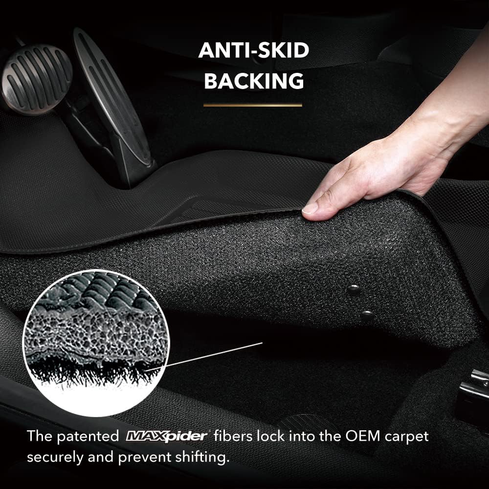 3D MAXpider Kagu Floor Mat (Black) Compatible with Chevrolet Equinox EV 2024-2026 - Front Row