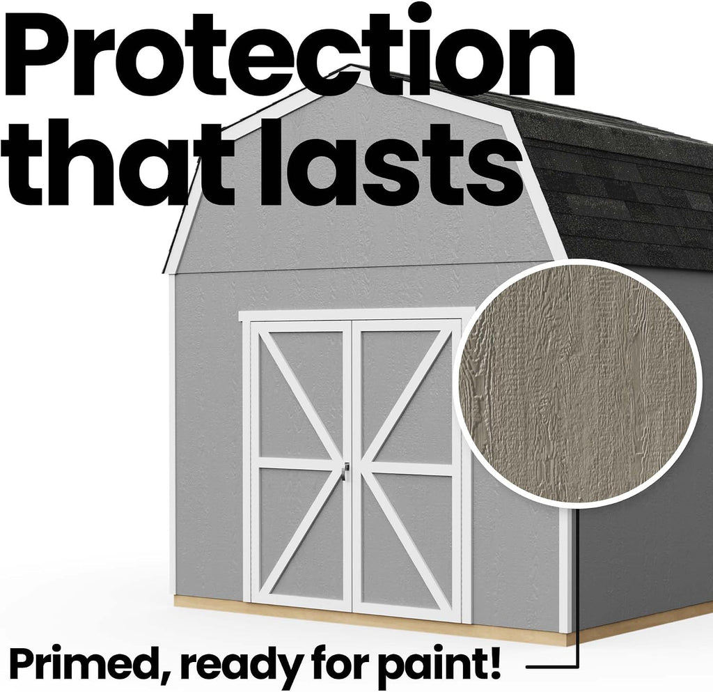 Handy Home Products Braymore 10x12 Do-It-Yourself Wooden Storage Shed with Floor Kit- Does not Include Paint or Roofing Shingles
