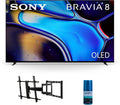 Sony K65XR80 65 Inch IMAX Enhanced Bravia OLED 4K HDR Google TV with a Walts TV Large/Extra Large Full Motion Mount for 43'-90' Compatible TV's and Walts HDTV Screen Cleaner Kit (2024)