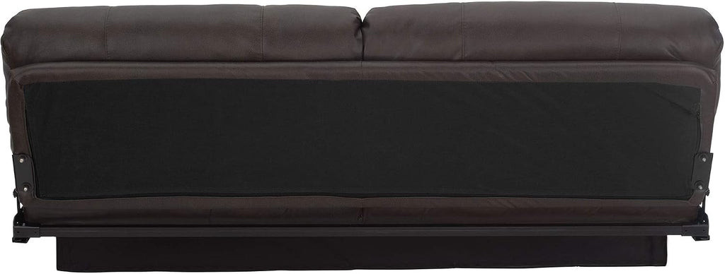 RecPro Charles RV Jackknife Sofa | Love Seat | Sleeper Sofa | Length Options 62', 68', 72' (72 Inch, Chestnut)