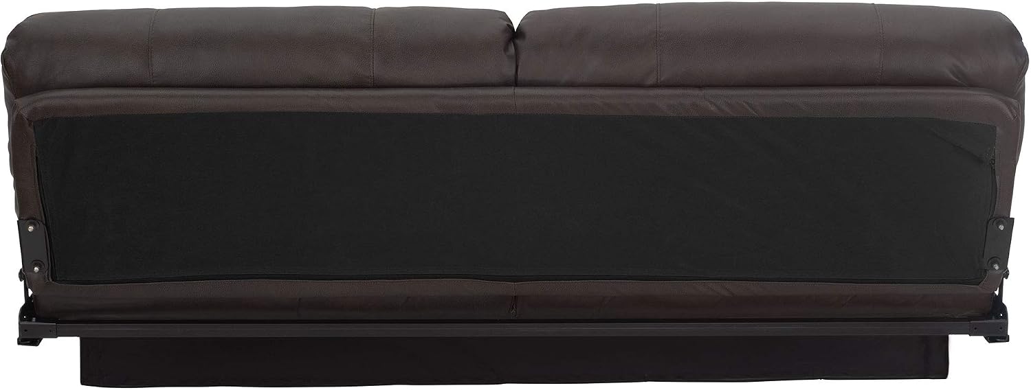 RecPro Charles RV Jackknife Sofa | Love Seat | Sleeper Sofa | Length Options 62', 68', 72' (72 Inch, Chestnut)