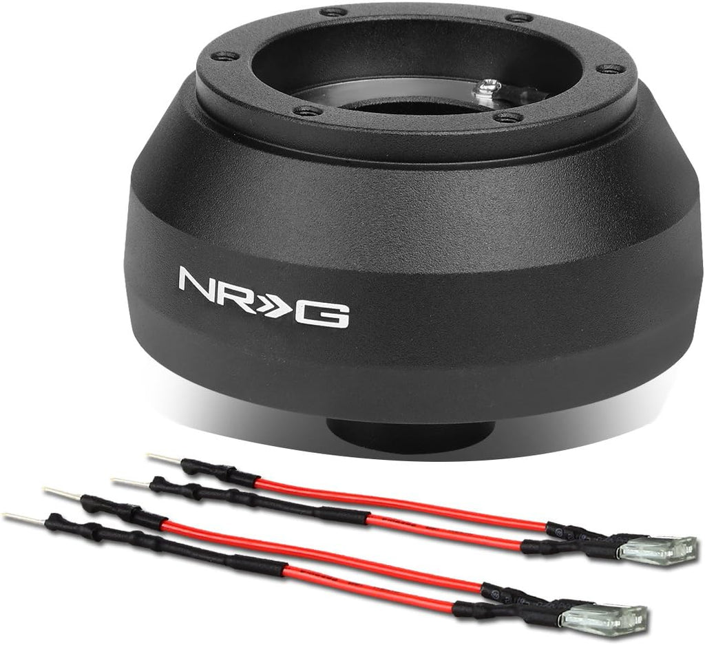 Auto Dynasty Replacement for Subaru Impreza/WRX/STI/Replacement forester Powder-Coated NRG Steering Wheel 6-Hole Hub Adapter Kit + Set of Resistors