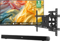SYLVOX Outdoor TV with Wall Mount & Soundbar, 43' Full Sun TV 2000 Nits, Ultra-Narrow Bezel, 4K Smart Television, IP56 Waterproof, Dual Speakers, for Poolside, Yard, Business (Frameless Pro Series)