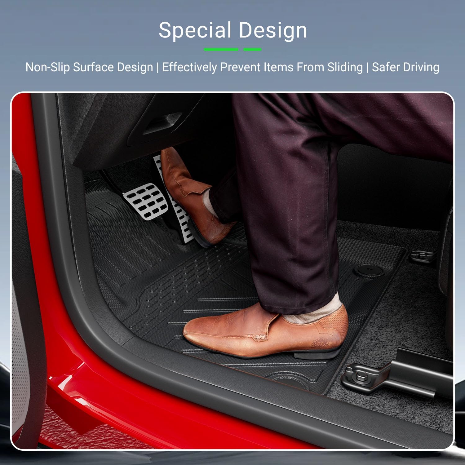 xipoqix Fuel Floor Mats Cargo Mat Backrest Mats Compatible with 2023-2026 Kia Sportage TPE Cargo Liner Replacement for 2023-2026 Kia Sportage Accessories (Trunk Mat with Backrest Mat+Floor Mats)