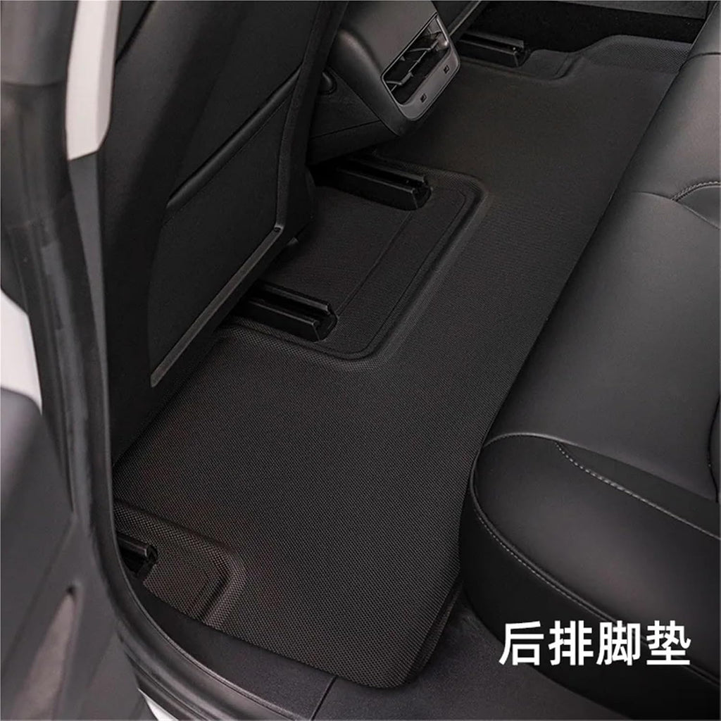 Compatible with Tesla Model 3 Highland XPE Floor Mats Trunk Mats All Weather Front Rear Cargo Liner Mat, Waterproof Anti-Slip Foot Pads(LHD Package 6PCS)