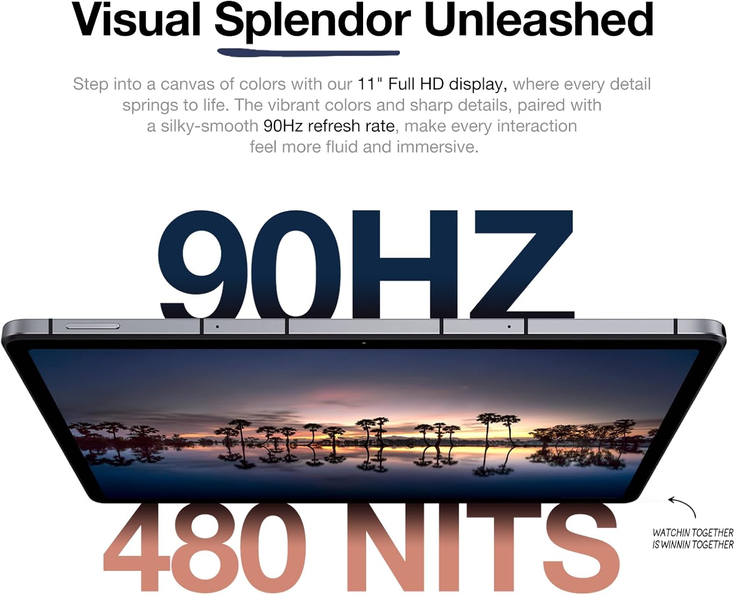 AGM PAD P2 11 inch Android 14 Tablet, 90Hz 480 Nits 1920 * 1200 FHD+ IPS Display, MTK G99, Widevine L1 Certified, Quad Box Stereo Speakers, 7850 mAh, 16(8+8)GB + 256GB[TF 2TB], GPS, Compass, OTG, WiFi