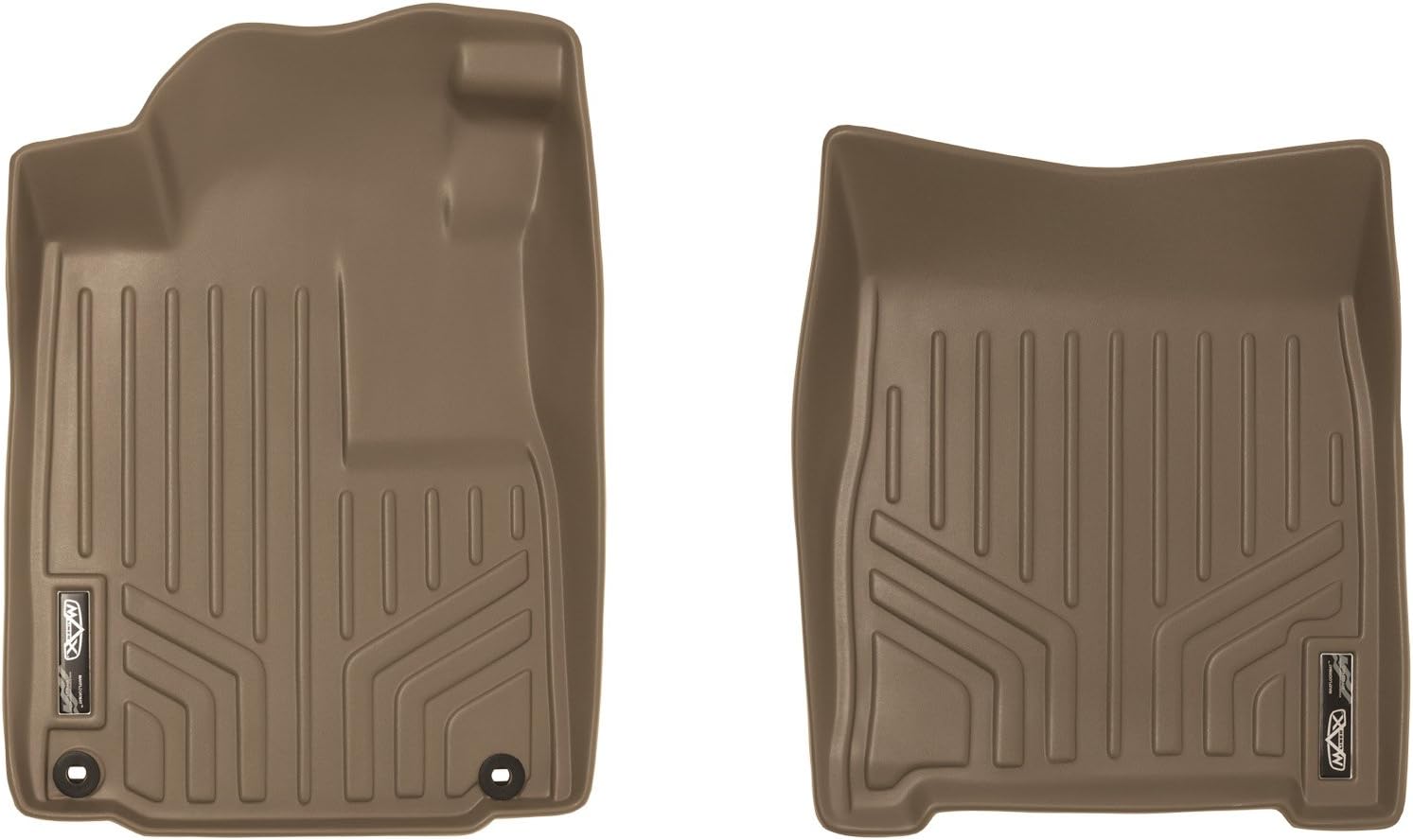 MAXLINER Custom Fit Floor Mats 1st Row Liner Set Tan for 2012-2016 Honda CR-V - All Models