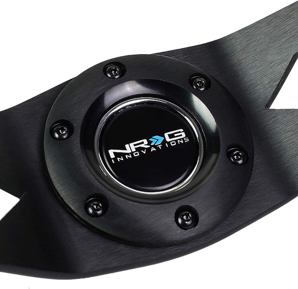 NRG Innovations RST-022S-Y 6-Bolt Spoke Race Steering Wheel + Horn Button