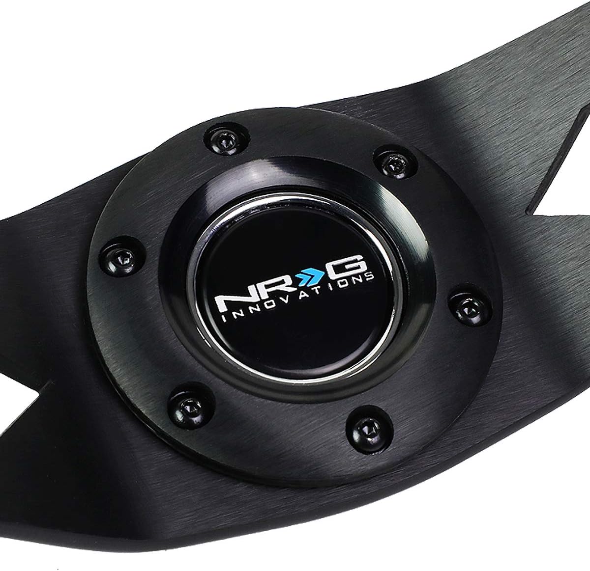 NRG Innovations RST-022S-Y 6-Bolt Spoke Race Steering Wheel + Horn Button