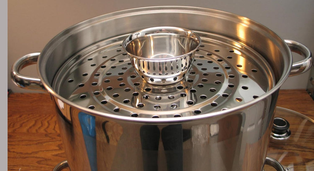 Uzbek 5 Tier / Level 20 qt. 18/10 Stainless Steel Steamer, Cooker, Warmer for Dumplings, Mantovarka, Manti