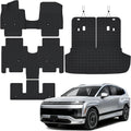 Floor Mats Compatible with Hyundai ioniq 9 2026 (6 Seats),All Weather Protection Duarble TPE Cargo Liner with Backrest Mats Accessories Compatible with Hyundai ioniq9 2026 (6 Seats)