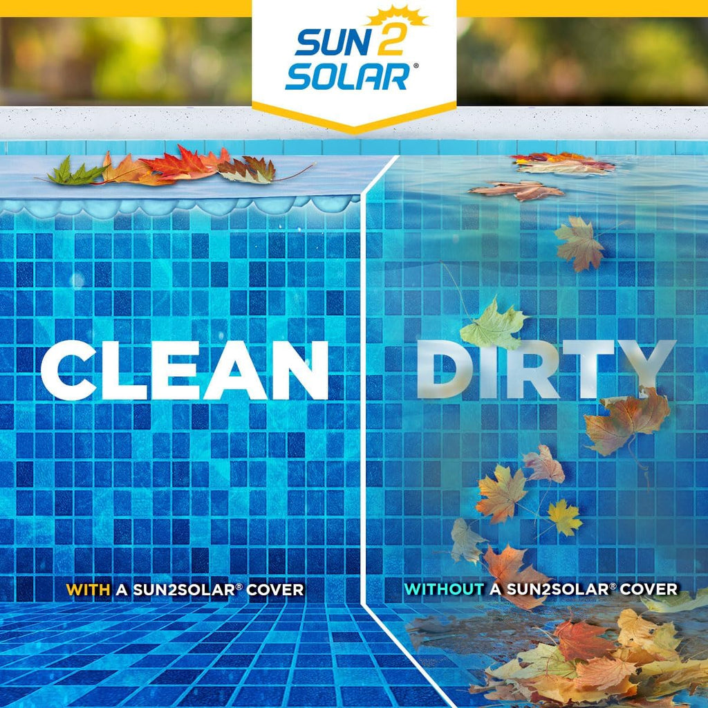Sun2Solar Blue 18 ft x 36 ft Rectangle Pool Solar Cover | 16 Mil | Heat Retaining Blanket | Heats Rectangular Inground & Above Ground Swimming Pools | 1600 Series Includes 6 Heavy-Duty Grommets