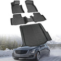 Floor Mats Compatible with Cadillac ATS 2014-2019(Only Sedan),All Weather Protection Duarble TPE Cargo Liner Accessories Compatible with Cadillac ATS 2014-2019(Only Sedan)