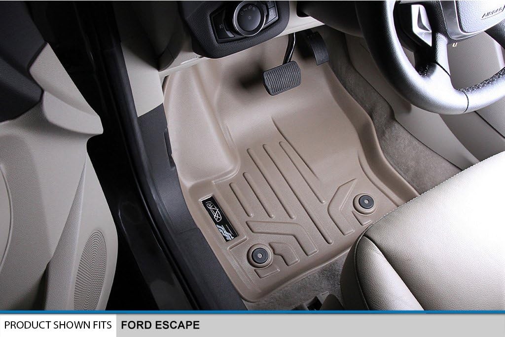 MAXLINER All Weather Custom Fit 2 Row Floor Mat Liner Set Compatible with 2013-2019 Ford Escape