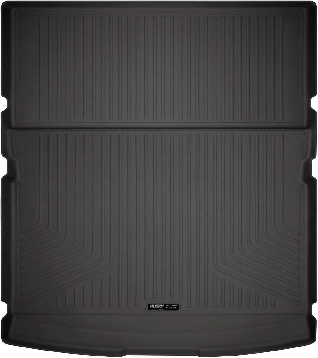 Husky Liners Weatherbeater Cargo Liner | Fits 2018-2024 Ford Expedition (MAX ONLY) & Lincoln Navigator (L Model ONLY) Will NOT Fit Standard Models, Fits Behind 2nd Seat | 1-pc Black - 23481