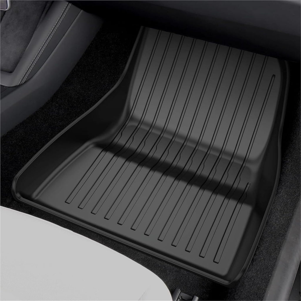 for Tesla Model 3 Highland 2024 TPE Floor Mats,All Weather Waterproof Anti-Slip Front Rear Cargo Liner Trunk Mat(Right Rudder 6pcs)