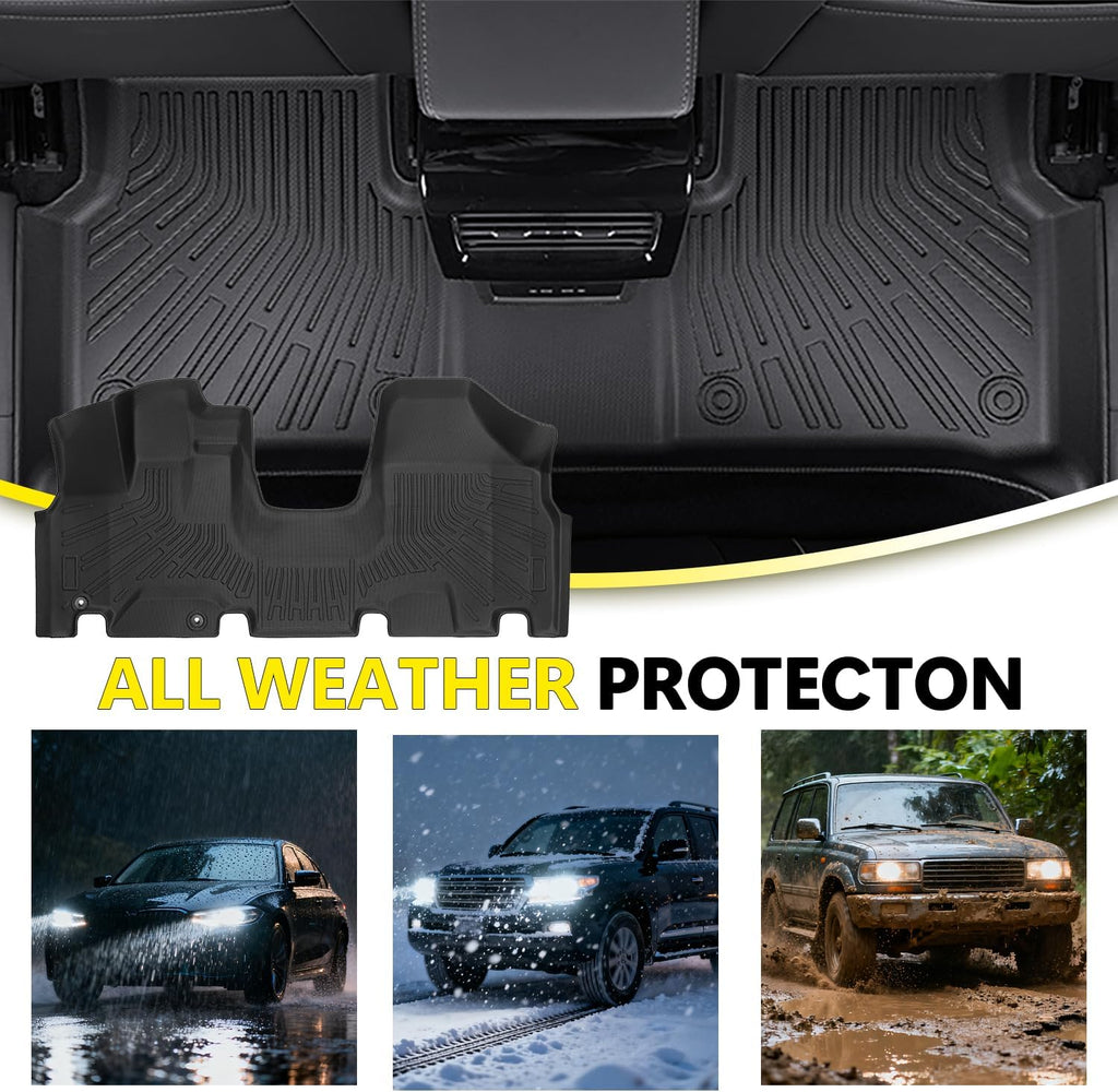 Floor Mats Compatible with Honda Fit 2009-2013 (Not for Manual Transmission),All Weather Protection Duarble TPE Cargo Liner Accessories Compatible with Honda Fit 2009-2013