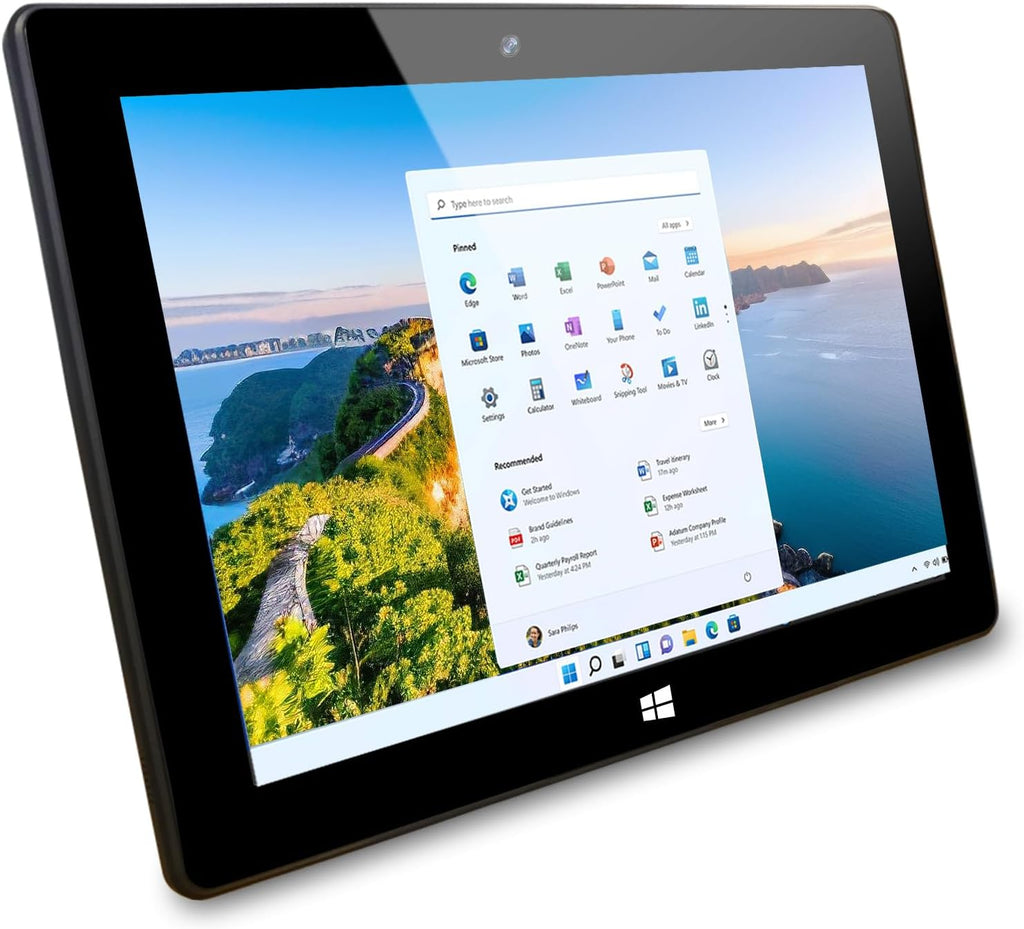 10.1' Windows 11 Tablet PC - Ultra Slim Touchscreen Tablet Computer - Ultra-Fast 6GB RAM 128GB ROM, 2.4+5G WiFi, Intel Processor, USB 3.0, micro HDMI, 6000MAH Battery, Dual Cameras, Bluetooth4.2