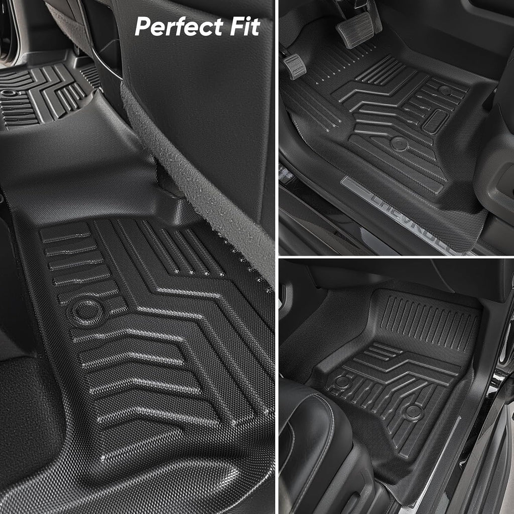 for Chevy Tahoe for GMC Yukon Floor Mats & Cargo Liner 2015-2020 7 Seats (Not for XL), All Weather Trunk Mats for Chevrolet Tahoe Rear Backrest Mats Accessories 2015 2016 2017 2018 2019 2020