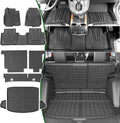 xipoqix Floor Mats Compatible with 2017-2022 Honda CRV Trunk Mat Backrest Mats TPE Replacement for 2017-2020 2021 2022 Honda CR-V Accessories (Trunk Mat+Backrest Mat+Floor Mat)
