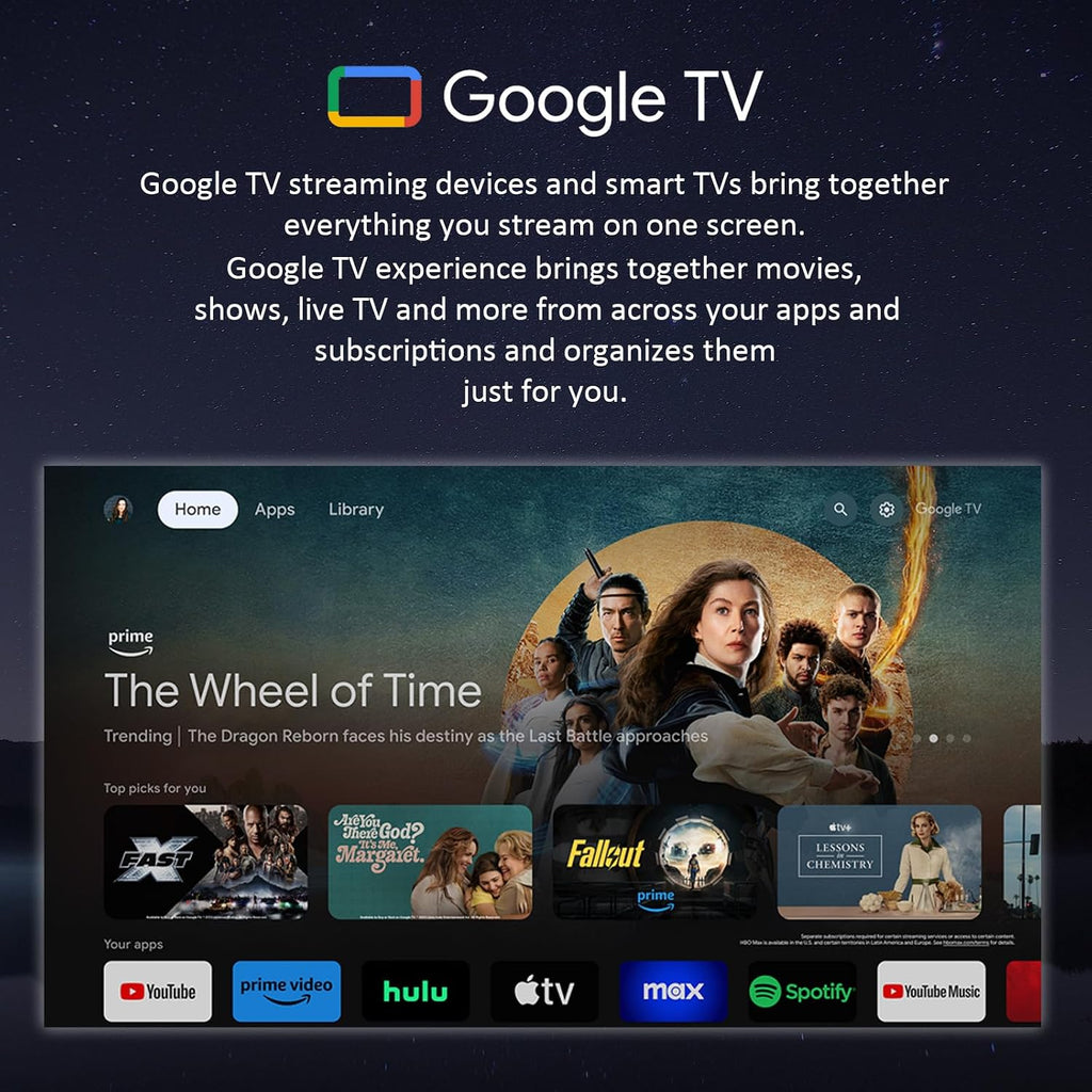 SYLVOX Outdoor TV with Rolling Stand & Soundbar, 55 inch 4K Smart TVs, Weatherproof & IP56 Waterproof, Support Google Assistant, 1000 nit Brightness Partial Sun (Deck Pro 3.0/2026)