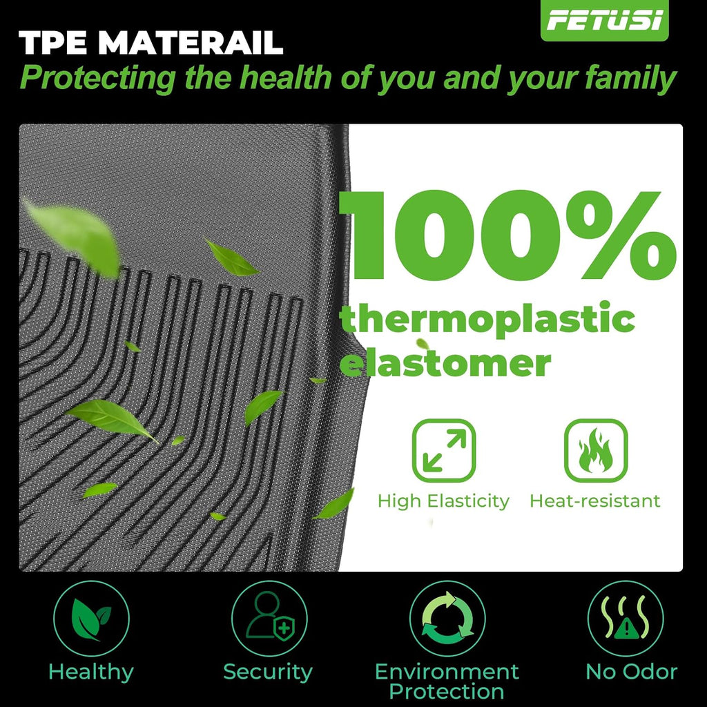 Floor Mats & Backrest Mats & Cargo Mat Custom for 1996-2002 Toyota 4Runner,All Weather Protection for Car Mats Anti-Slip TPE Odorless Floor Liners Toyota 4Runner Accessories
