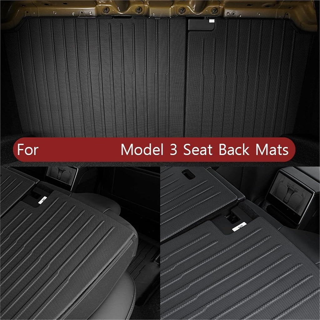 Floor Mats Cargo Liner Compatible for Tesla Model 3 2025 Highland Waterproof Slip Trunk Mat TPE Pads Model 3 2026 Highland Accessories(for 3 4Pcs Mats)