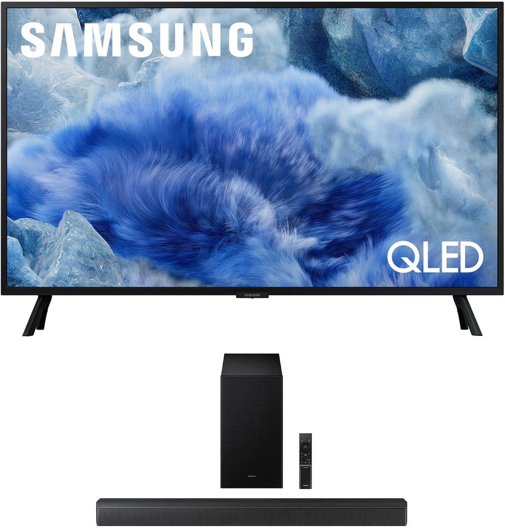 Samsung QN32Q8FAAFXZA 32 Inch Class QLED Q8F 4K Vision AI Smart TV HW-B630F B-Series Soundbar 3.1 Ch and Subwoofer with Dolby Audio (2025)
