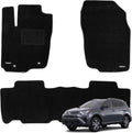 WENNEBIRD Superior Carpet Floor Mats for 2013-2018 Toyota RAV4, 0.5-Inch Ultra-Thick, Noise-Reducing, All-Weather Waterproof Anti-Slip – 3-Pc Set