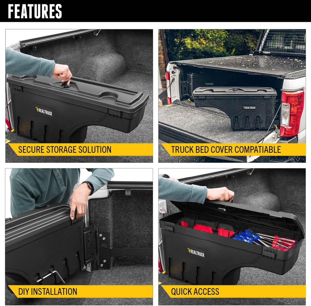 RealTruck Undercover SwingCase Truck Bed Storage Box | SC207D | Fits 2023-2025 Ford Maverick Drivers Side