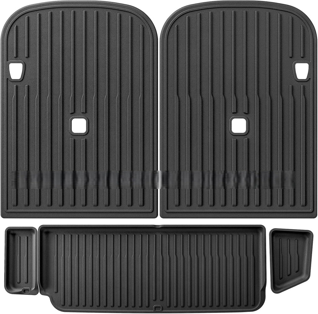 for Tesla Model X 2024 5/6/7 Seat TPE 3D Car Floor Mats Cargo Liner Trunk Pad Waterproof Protective Left Rudder(6seats 5PCS)