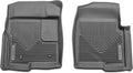 Husky Liners X-act Contour Floor Mats | Fits 2009-2014 Ford F-150 All Cabs w/Out Manual Shifter | Front Row, 2-pc Black - 53311